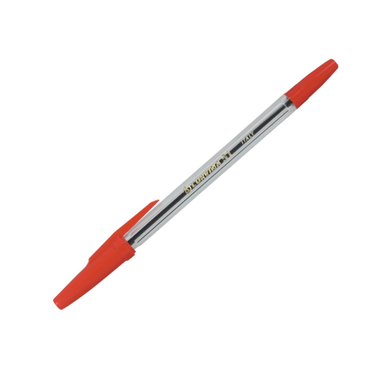 Długopis Corvina 1mm (1)  czerwona
